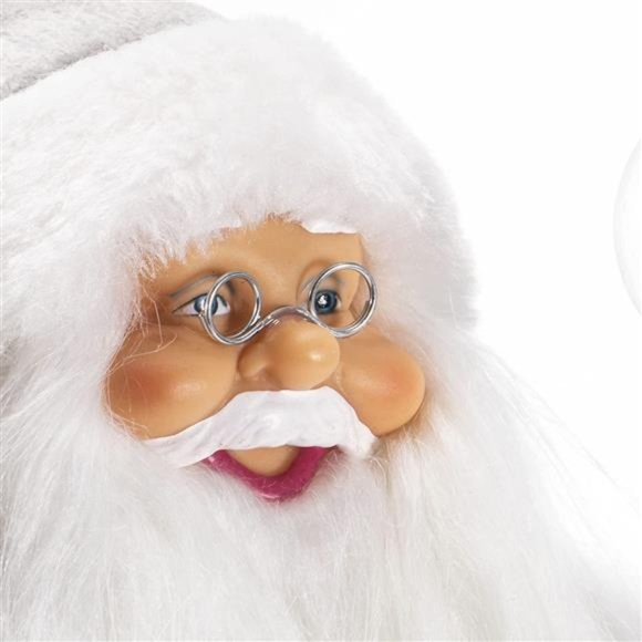 Christmas 13.8 inches Santa Claus Figurines with Lighting Walking Stick - Picture 3 of 11